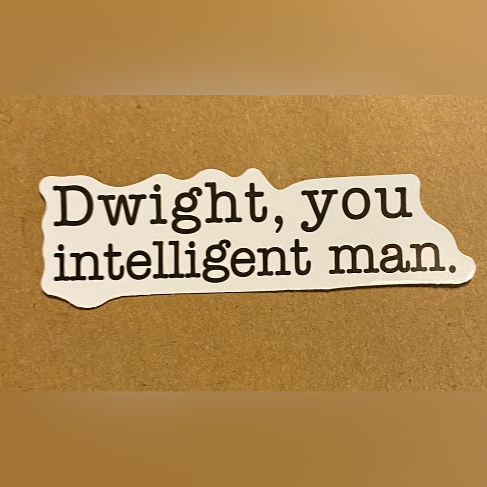 🌈20/$12🌈 Dwight, You Intelligent Man Sticker